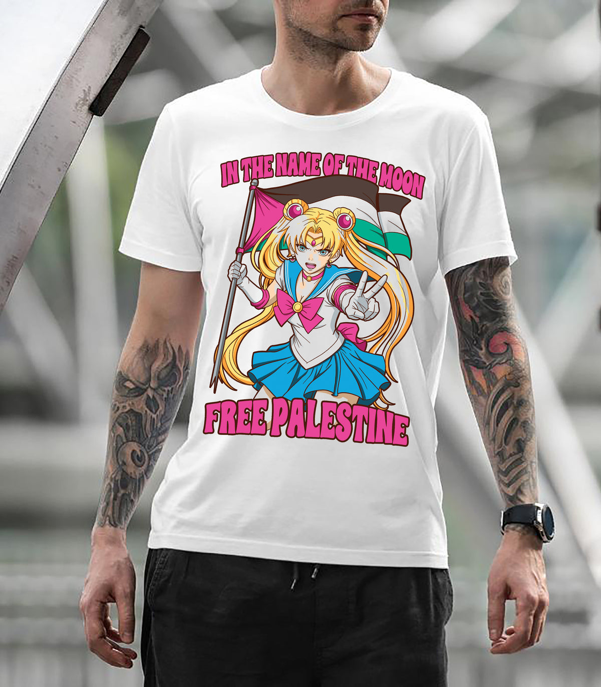Sailor Moon Free Palestineee