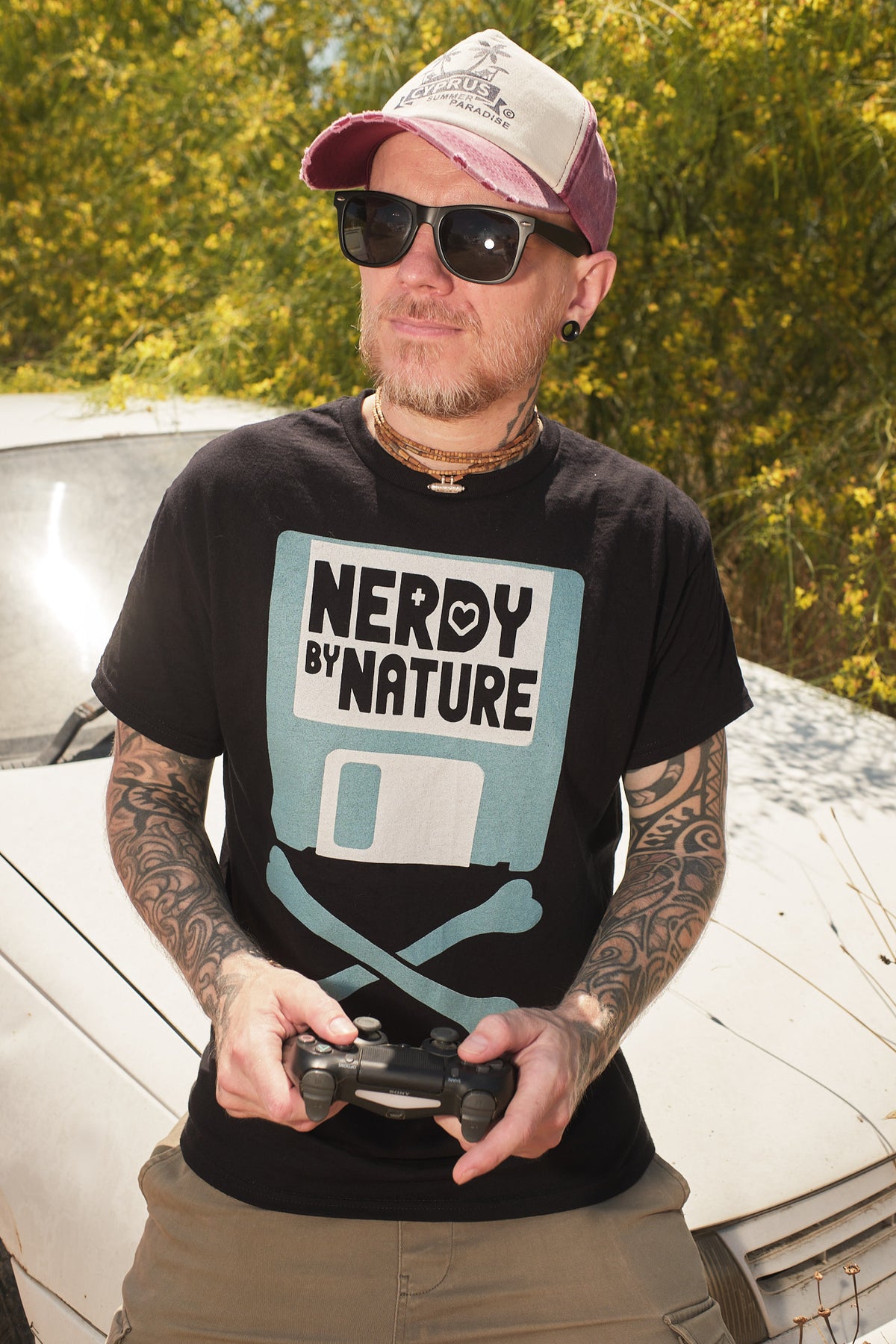 Nerdy By Nature Floppy Logo